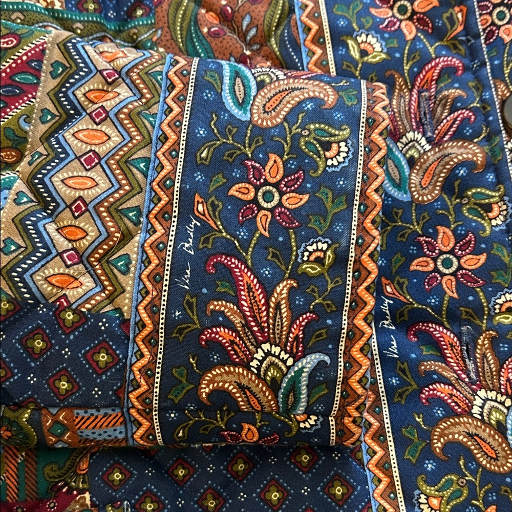 Vera Bradley Patterned Quilted Paisley Fabric coat - Picture 5 of 7